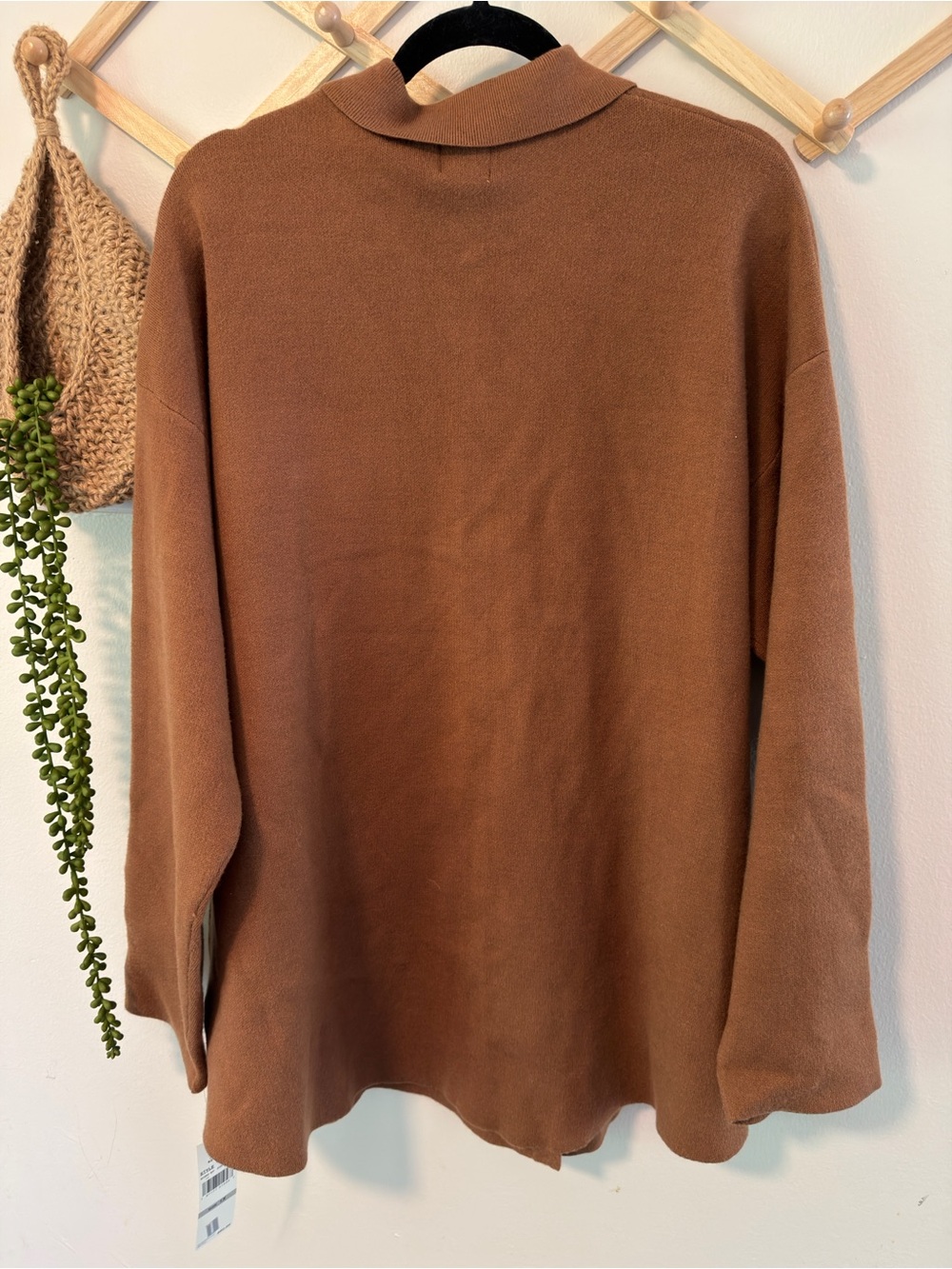 Ruby Rd. Button Front Shacket 1X Chestnut Brown - Picture 4 of 8